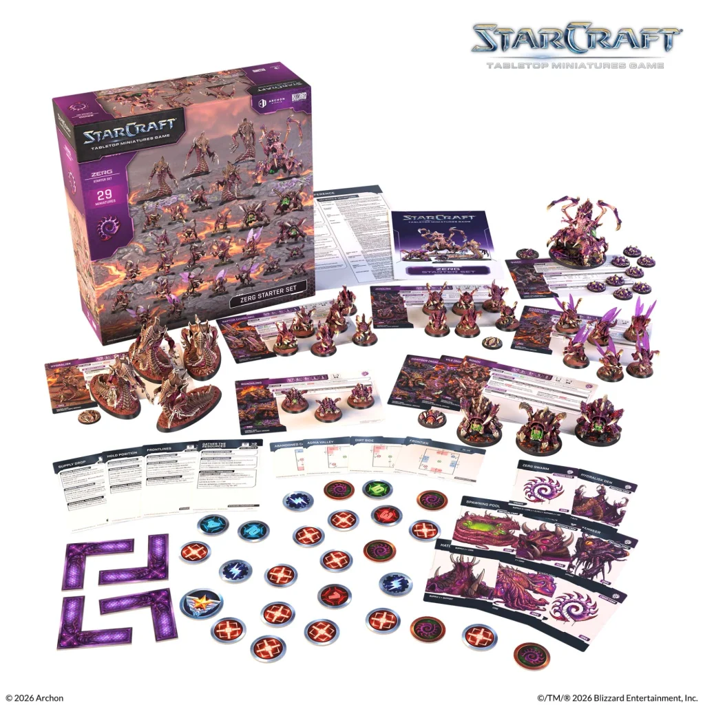 Zerg Starter Set - Contents - StarCraft The Miniatures Game