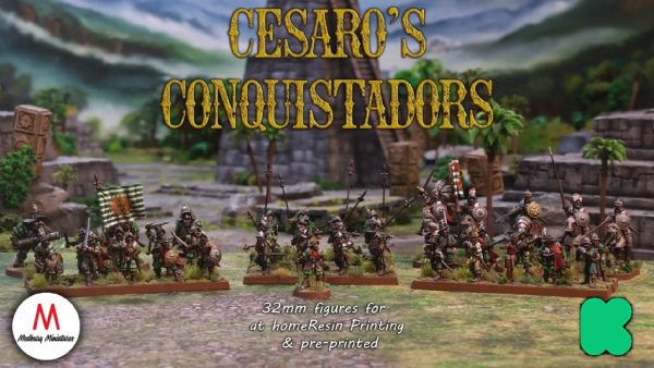 Medbury Miniatures Go Exploring With Cesaro’s Fantasy Conquistadors