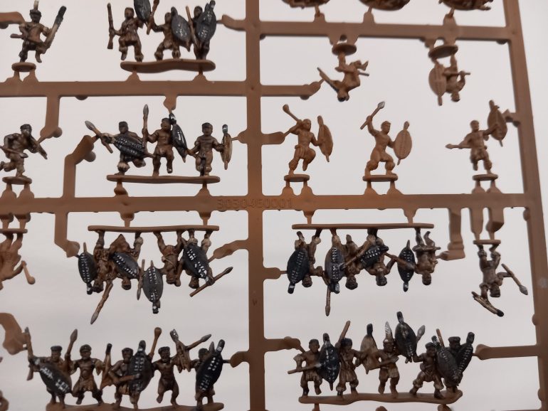 Each sprue seems to be made up of half married half unmarried. I had a go at painting them.on the sprue