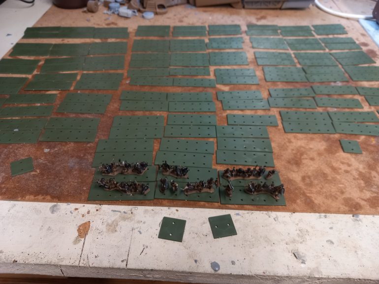 One sprue seems.to cover one unit of unmarried zulus. They are designed so you can put as little or as many on a stand as you want as they could be in open order. Once I've finished I'll see what minis are left over and fill some gaps in the line.