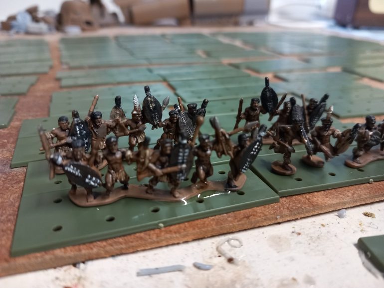 My first unit represents the Unokenke who were in chest. They had black shields