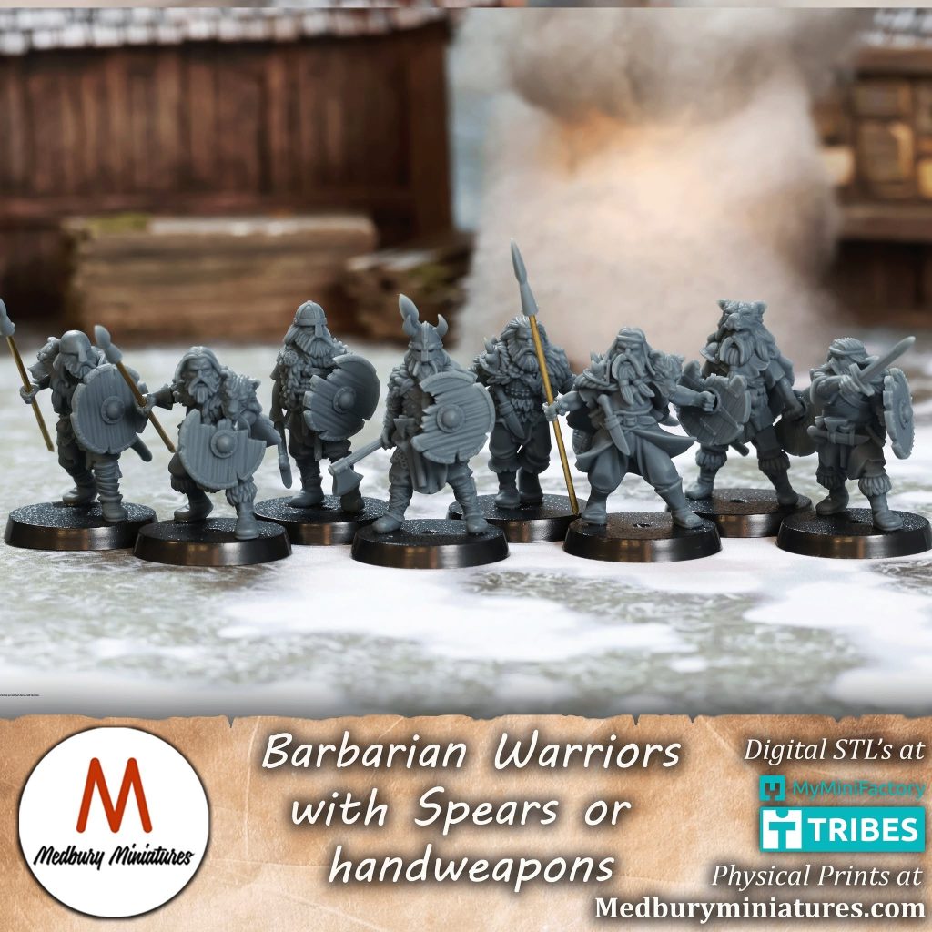 Barbarian Warriors - Medbury Miniatures