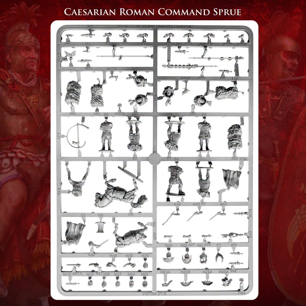 Caesarian Roman Command Sprue - Victrix Miniatures