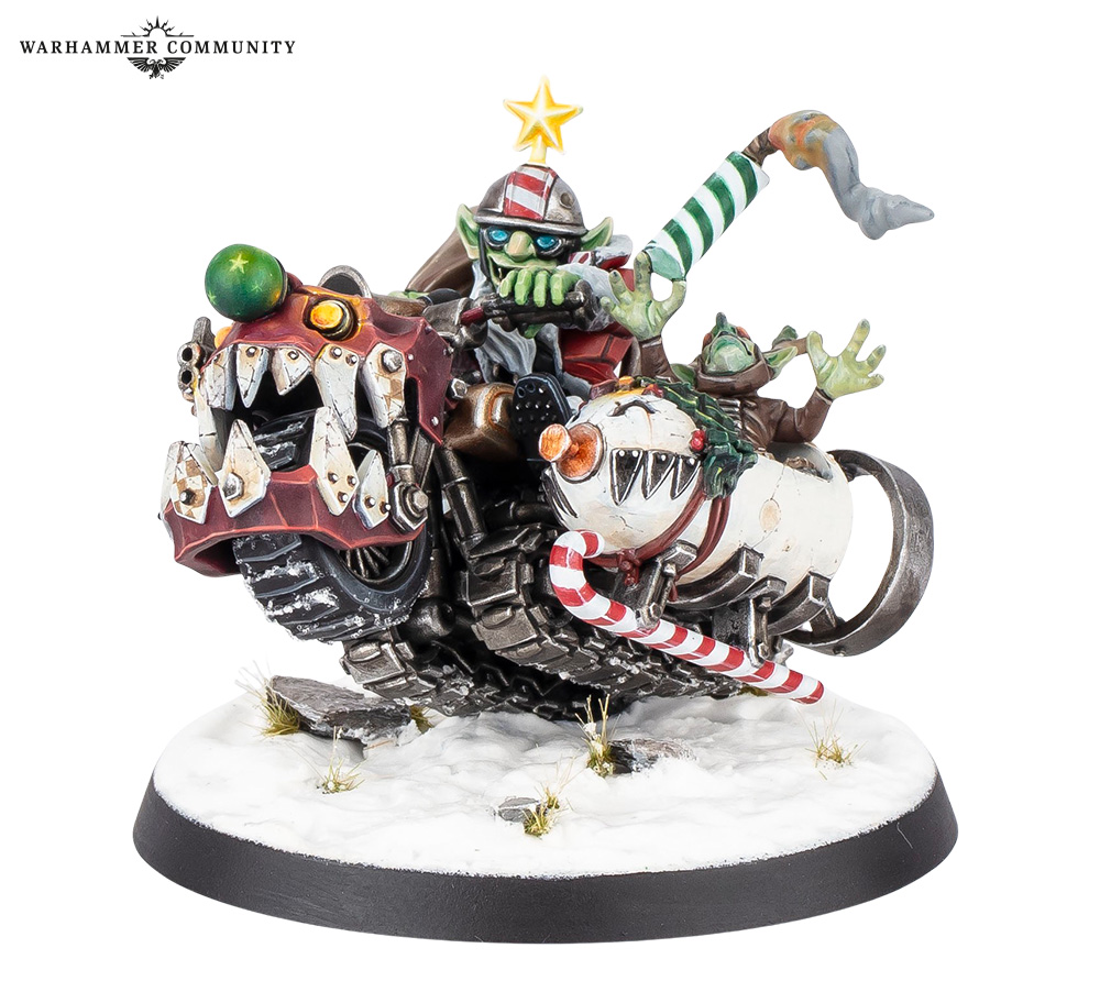Da Red Gobbo on Squigmobile - Warhammer 40K