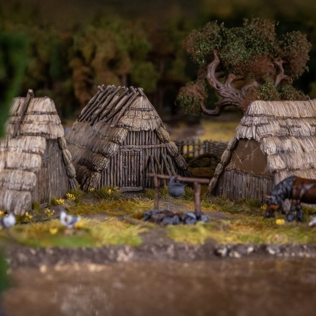 Dark Age Huts #1 - Victrix Miniatures N