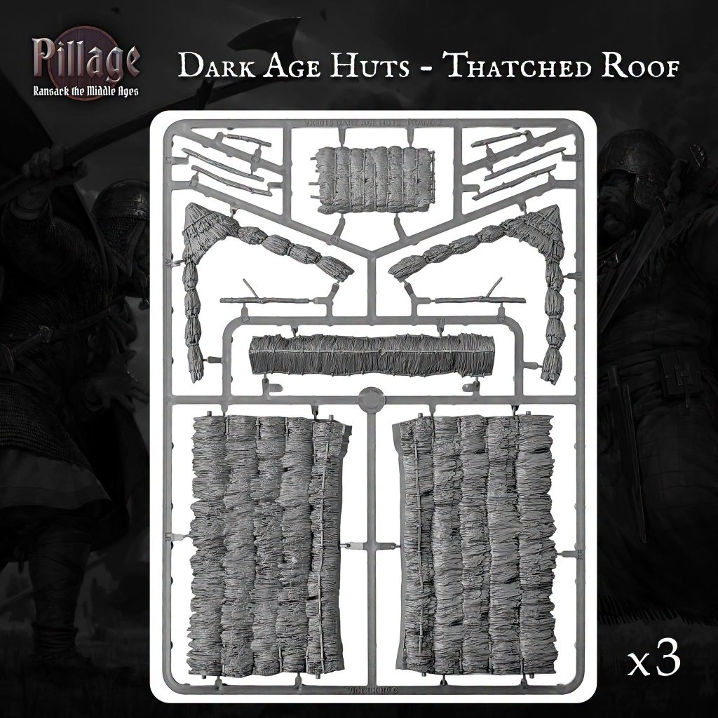 Dark Age Huts - Thatched Roofs - Victrix Miniatures