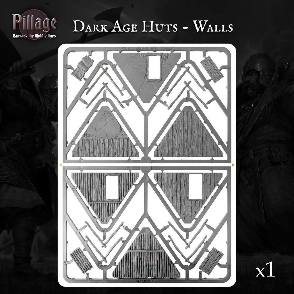 Dark Age Huts - Walls - Victrix Miniatures