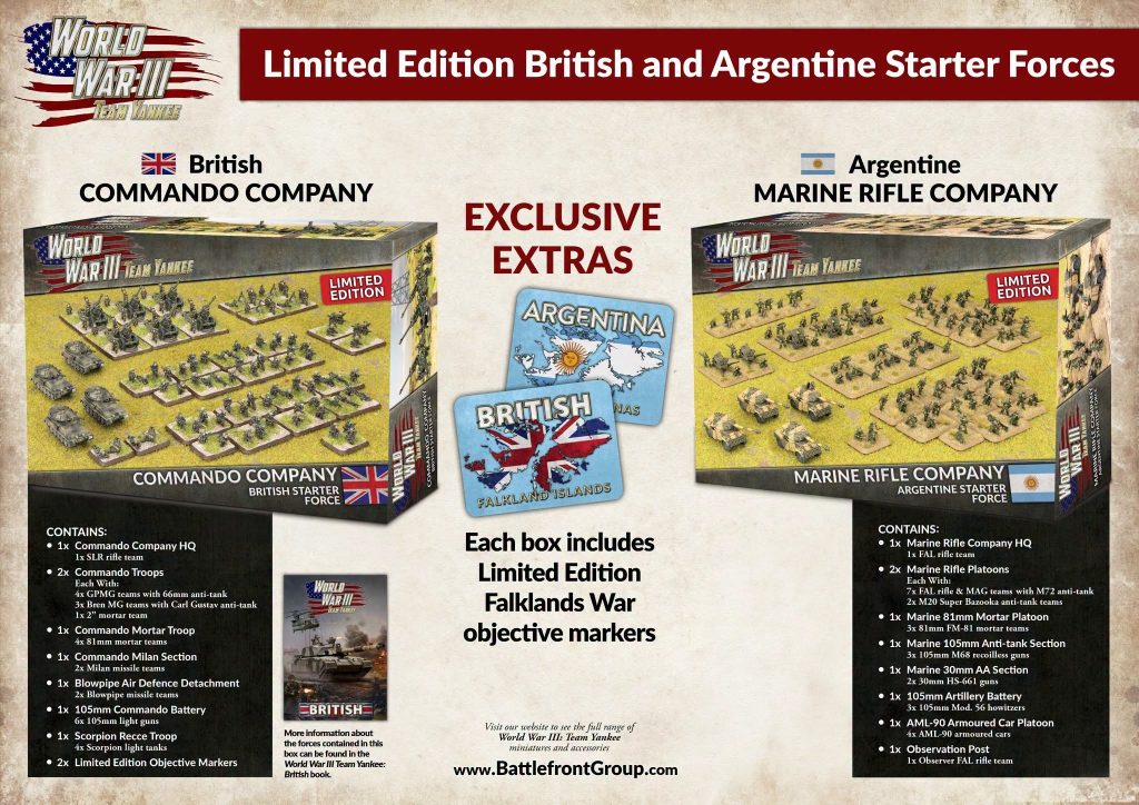 Limited Edition British & Argentine Forces - WW3 Team Yankee