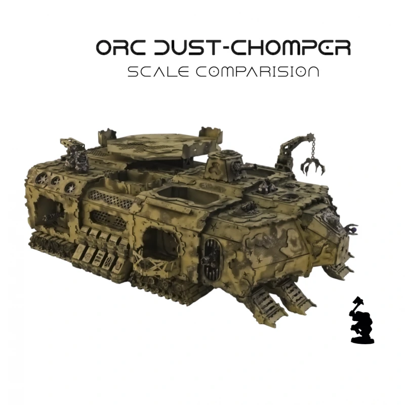 Orc Dust-Chomper - Scale Comparison - Kromlech