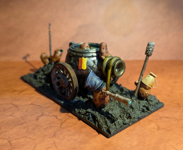 Stump gun with Rootling gun crew.