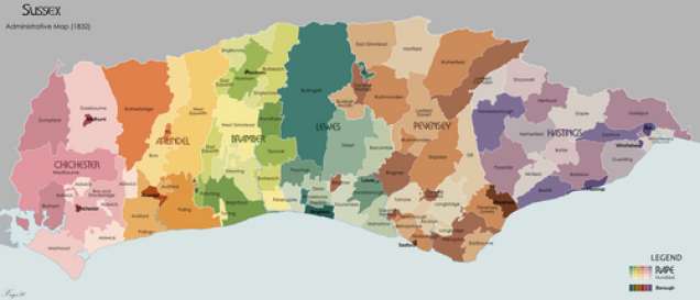 The Rapes and Hundreds of Sussex