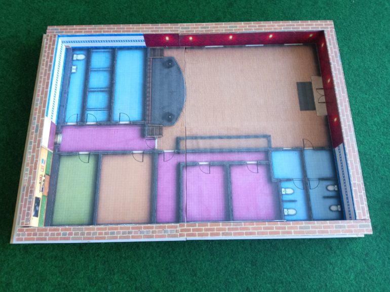 The base is two A3 pieces of mdf, so almost A2 in size.