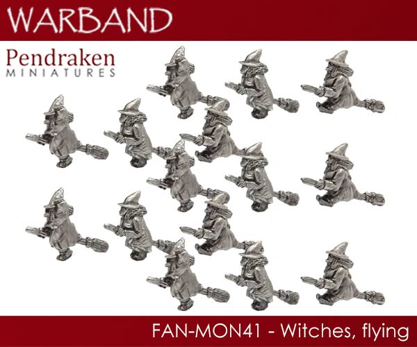 Witches Flying - Pendraken Miniatures