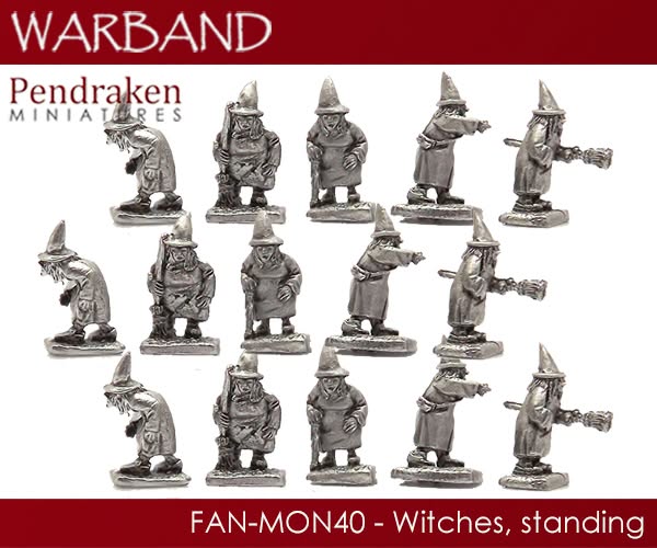 Witches Standing - Pendraken Miniatures