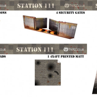 Station 111 - Printed MDF Space station and Gaming Mat