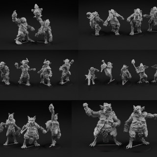 Goblins and Putrid 3d Print Fantasy Football Teams