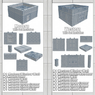 28mm Modular Buildings 3D Printing Files