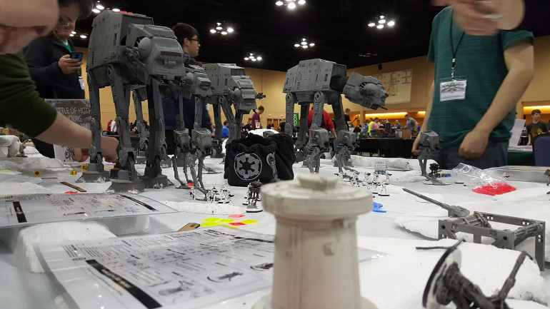 An AT-AT Is Under Fire At Hoth