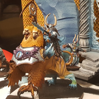 Khorne & Tzeentch Combine In Blue For Unique Mashup