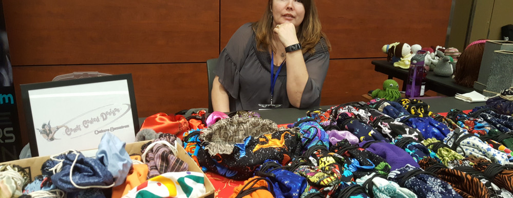 Candice and her dice bags