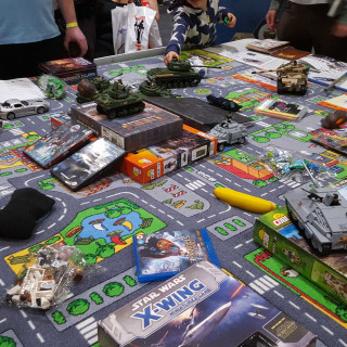 Wargaming with Lego Tanks Gaming Table