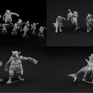 Goblins and Putrid 3d Print Fantasy Football Teams