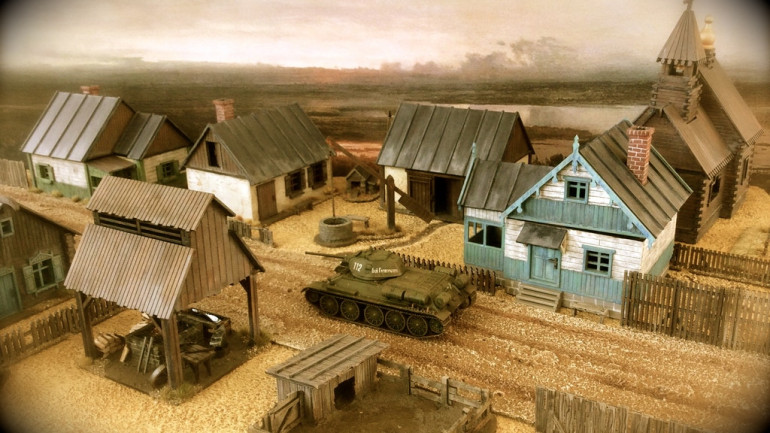 Russian Village, 28mm, Laser-Cut HDF Terrain Kits