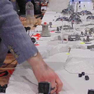 Gaming on the Star Wars Hoth Table is Well Under Way