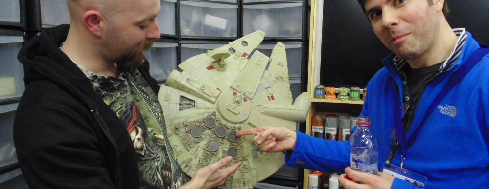 Justin Shows Off Our Mighty Millennium Falcon