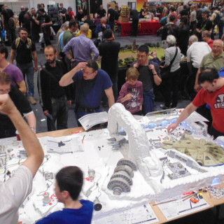 Gaming on the Star Wars Hoth Table is Well Under Way