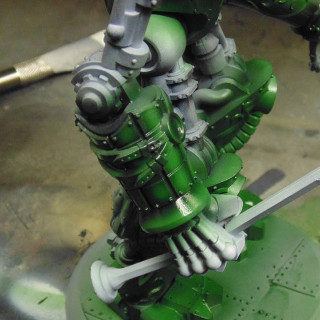 Green Armour - Stage Two - Adding A Gloss Varnish