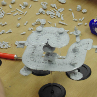 Dropfleet Space Station Build Part 6 – Right In The Neck!?!
