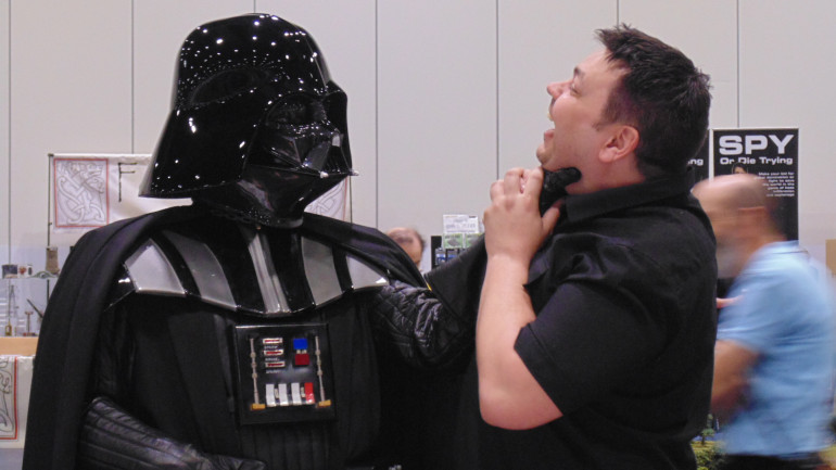 Darth Vader Gets His Hands On Warren!