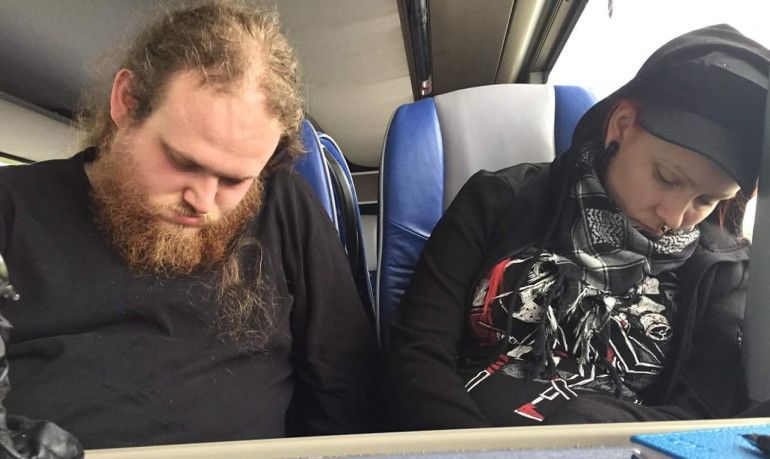 Two Werewolf players shattered having partied all night long. Sleep tight and good bye World of Darkness Berlin. 