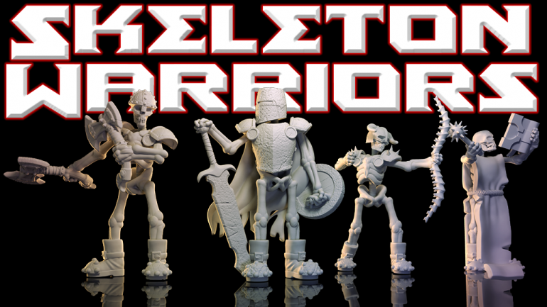 Skeleton Warriors - 3D Printable Miniatures