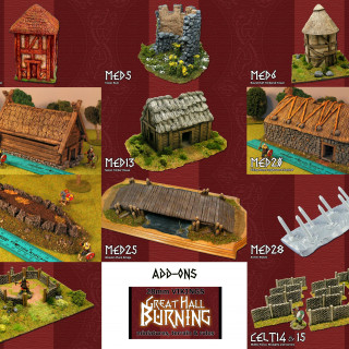 Great Hall Burning - 28mm Viking Game