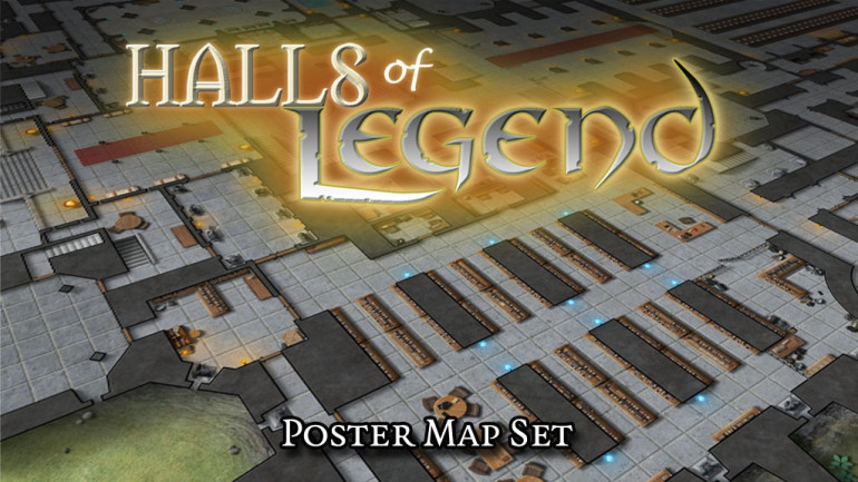 Halls Of Legend - Castle Poster Map Set