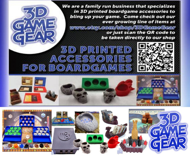 Custom 3D Printed Game Accessories