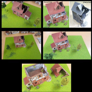 Eslo 3d Printed WW1/2 buildings