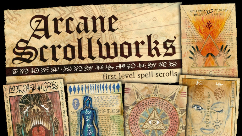 Arcane Scrollworks: First Level Spell Scrolls