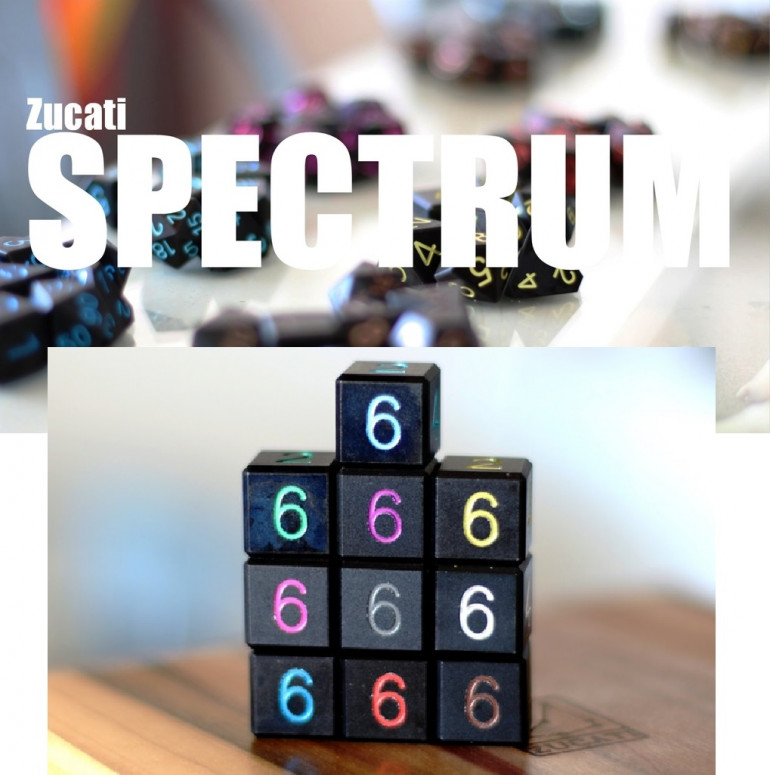 Zucati Spectrum Double Anodised Dice