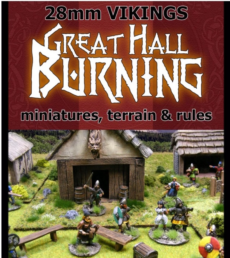 Great Hall Burning - 28mm Viking Game