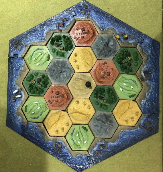 3D Catan board