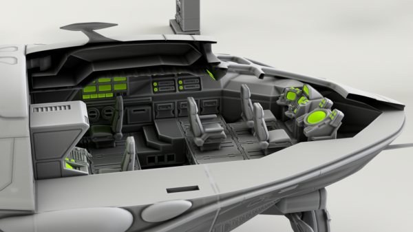 Scout Ship Bridge Cutaway