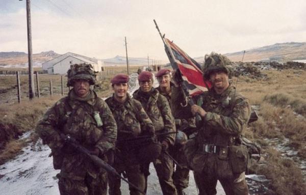 British troops with berets AND helmets