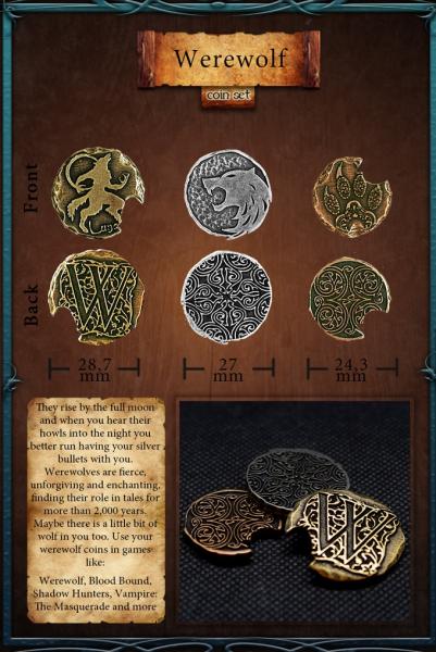 Werewolf-Coin-Set