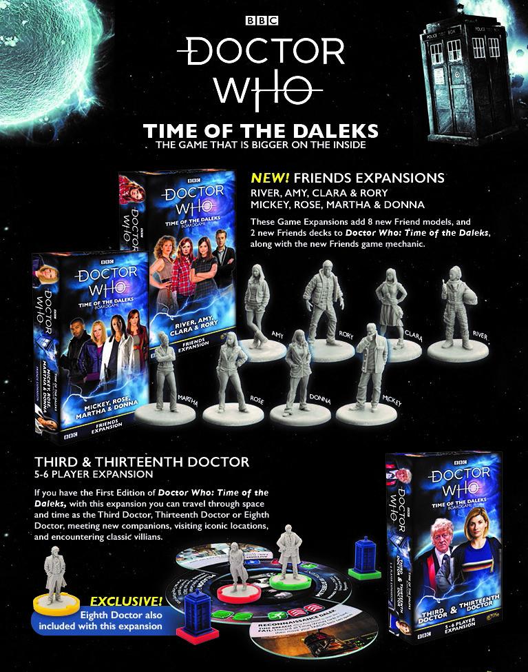 7th & 9th Doctor Expansion Doctor Who Time Of The Daleks Game 
