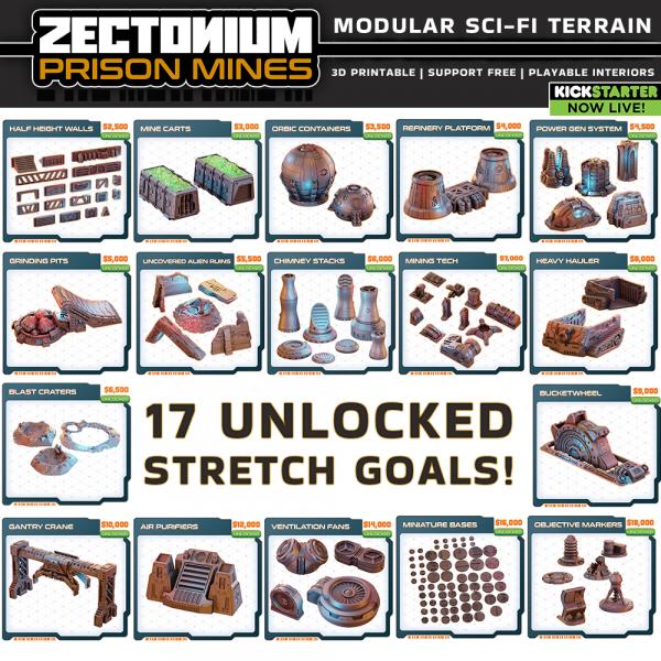 17 unlocked stretch goals