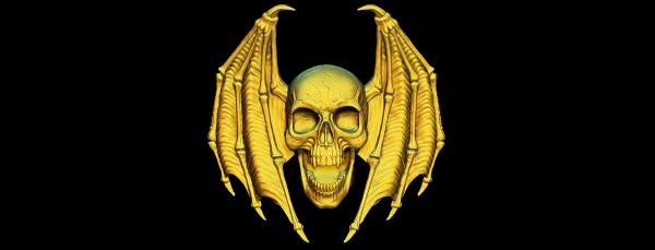 skull'n'wings-Gold
